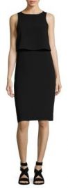 Rag   Bone - Eliza Popover Crepe Dress black at Saks Fifth Avenue